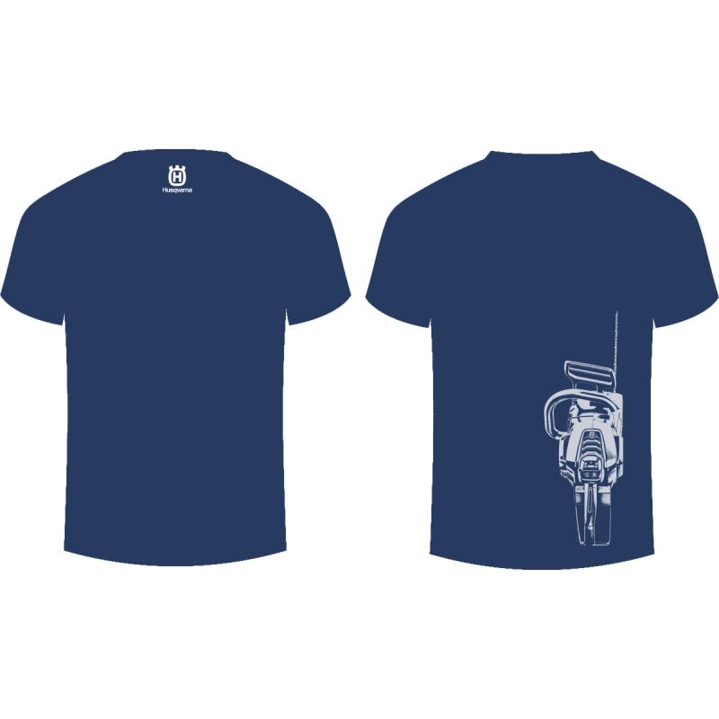 HUSQVARNA T-SHIRT MIT MOTORSÄGE